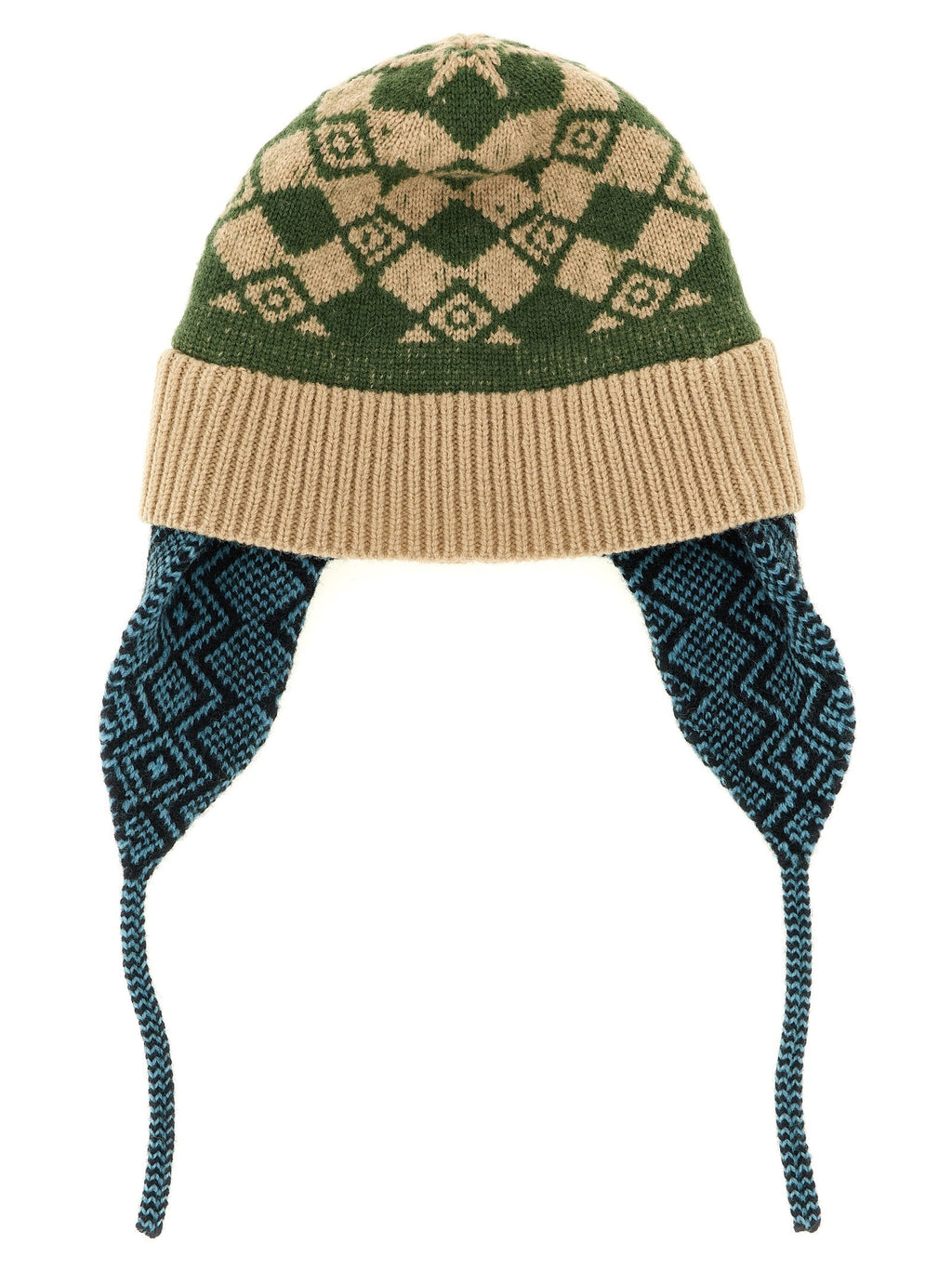 Dries Van Noten Multicolor Wool Earflap Hat