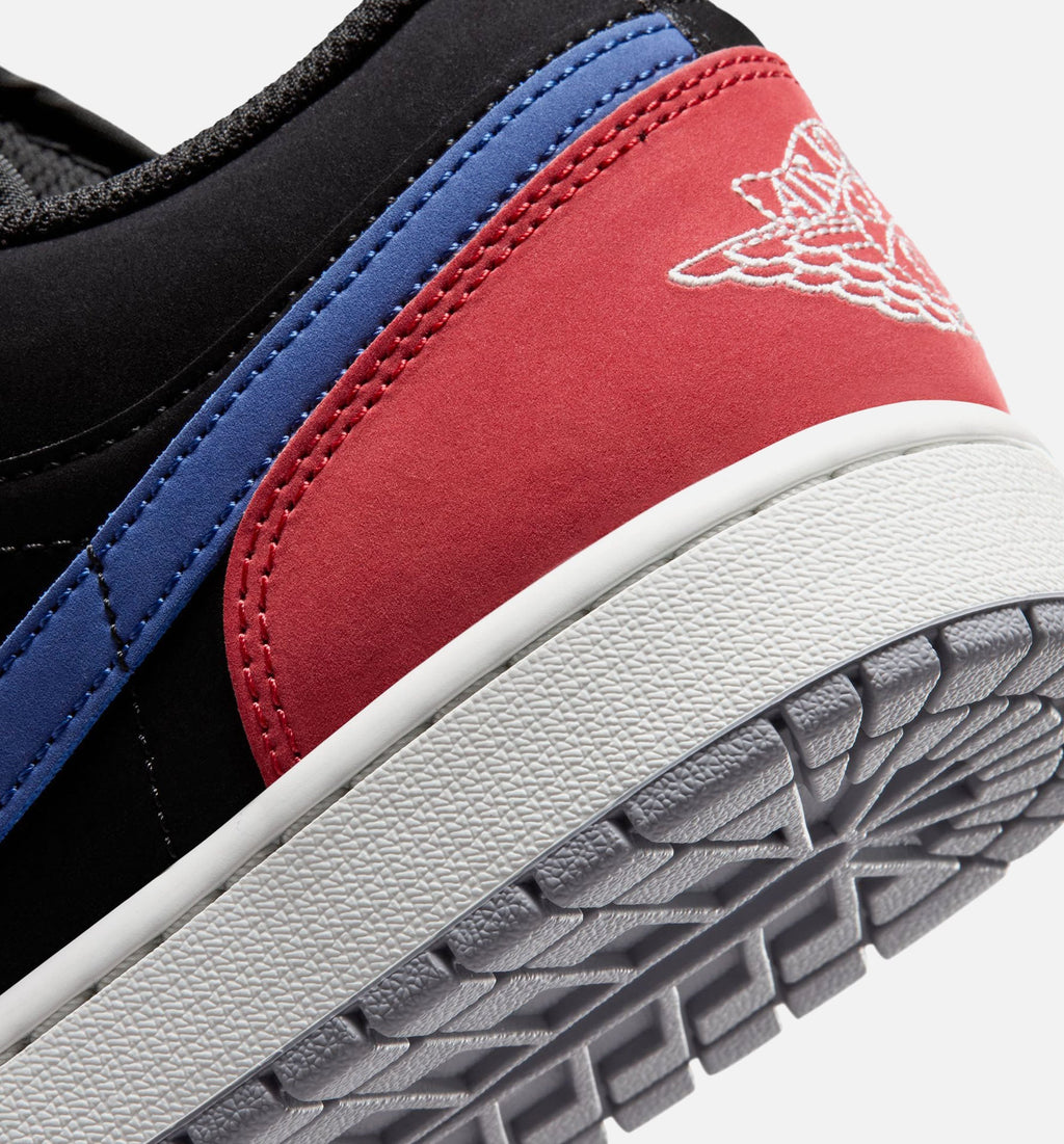 Air Jordan 1 Low Men's Shoes - Black/White/True Blue/Red