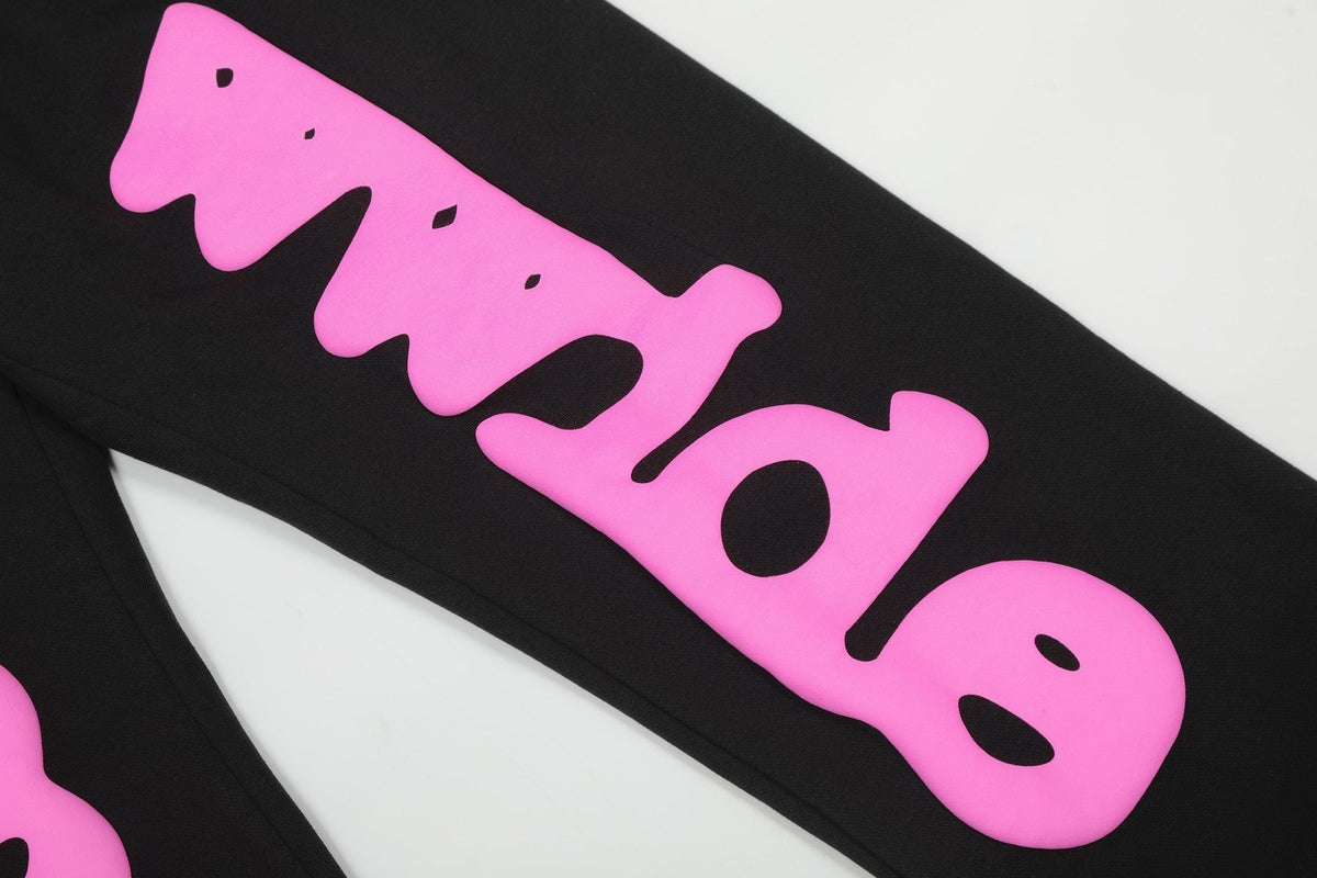 Sp5der Pink Star Graphic Matching Set - Black
